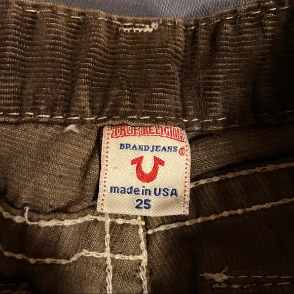 True Religion Brown Joey Big T Size 25 